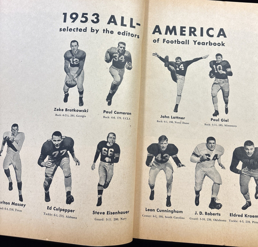 1953 TRUE FOOTBALL YEARBOOK JOHNNY LATTNER NOTRE DAME FIGHTING IRISH