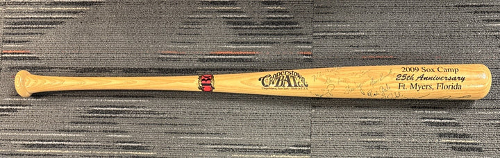 2009 Red Sox Fantasy Camp Signed Baseball Bat Lyons Campbell Bell Etc.