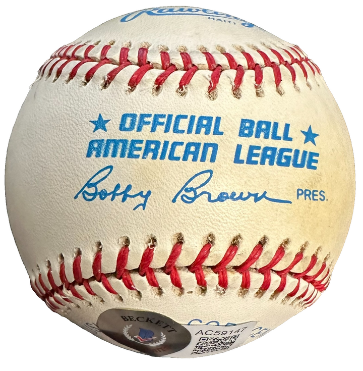 Ted Williams Autographed Rawlings OAL Baseball BAS HOF Boston Red Sox
