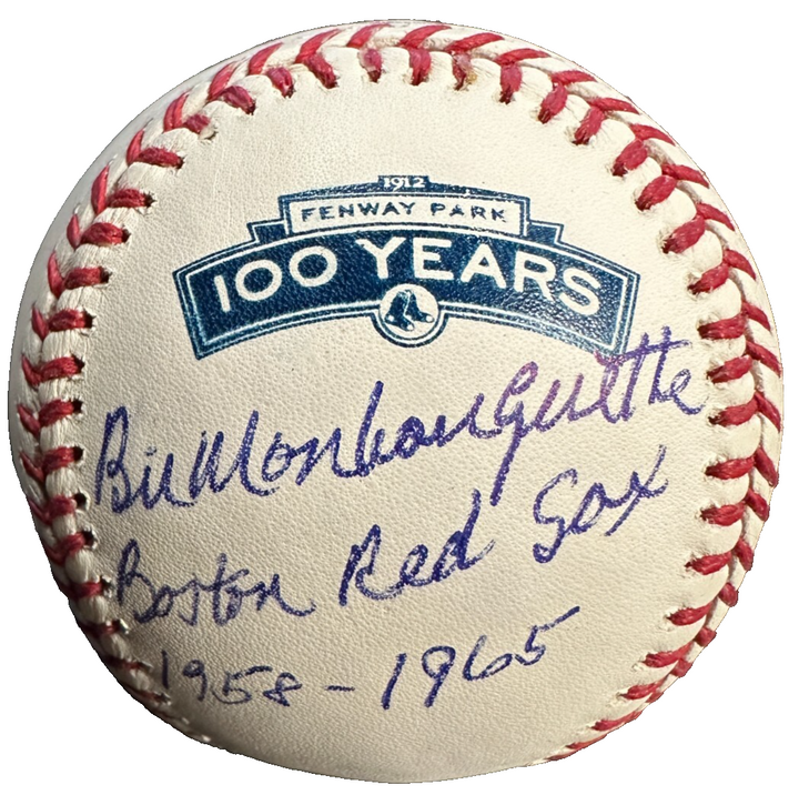 Bill Monbouquette Autographed Fenway Park 100th Anniversary Baseball Red Sox