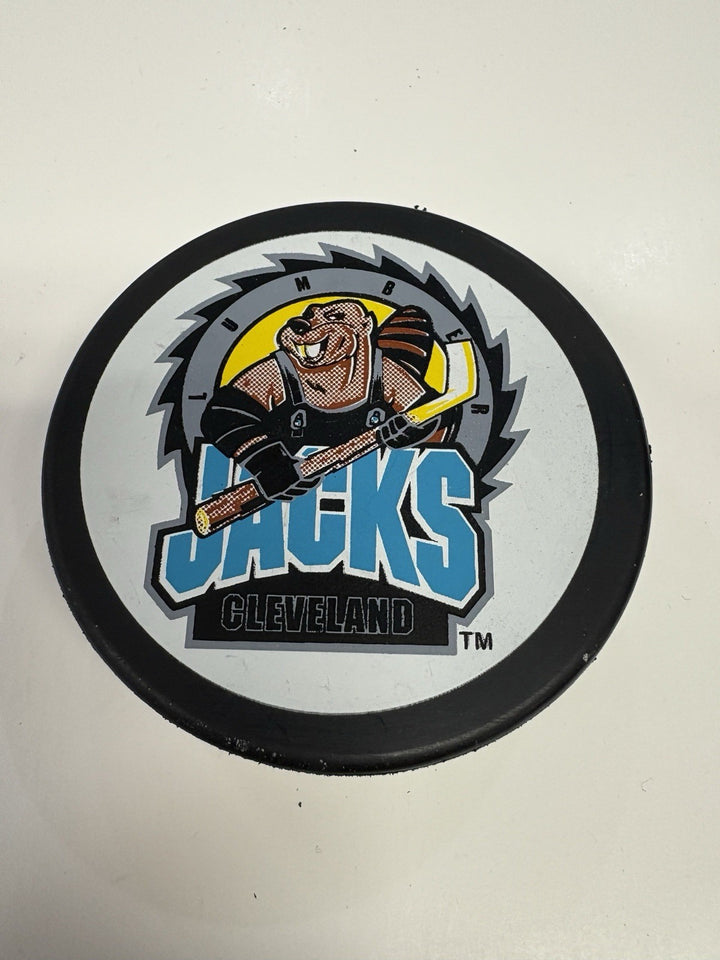 Vintage IHL Cleveland Jacks Official Hockey Puck