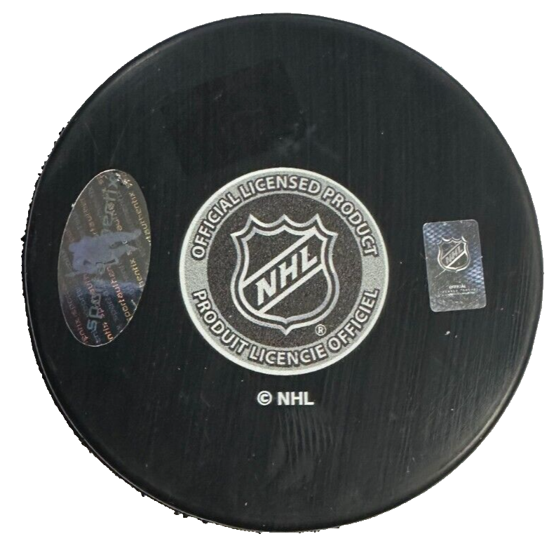 Tom Fergus Autographed Boston Bruins Hockey Puck NHL