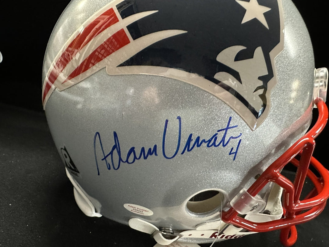Adam Vinatieri Autographed Full Size New England Patriots Authentic He – Phil and Cory Castinetti's Sportsworld