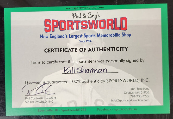 Bill Sharman Signed 8x10 Photo Boston Celtics HOF COA