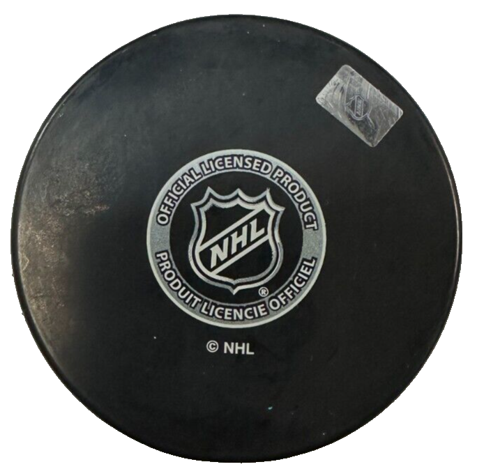 Mats Thelin Autographed Boston Bruins Hockey Puck NHL