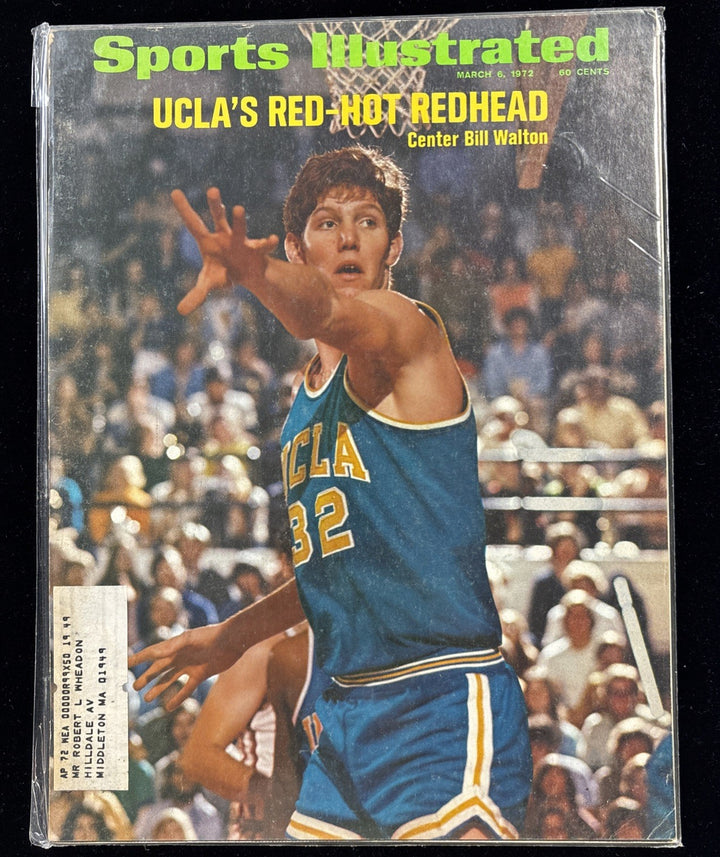 March 6 1972 Sports Illustrated Bill Walton First Cover UCLA Bruins