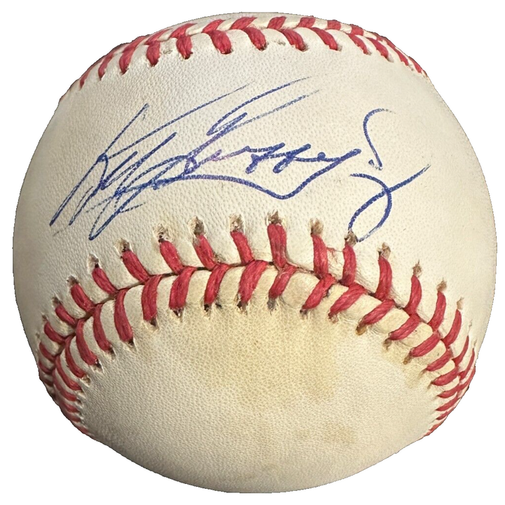 Ken Griffey Jr. Autographed Official American League Baseball BAS HOF Mariners