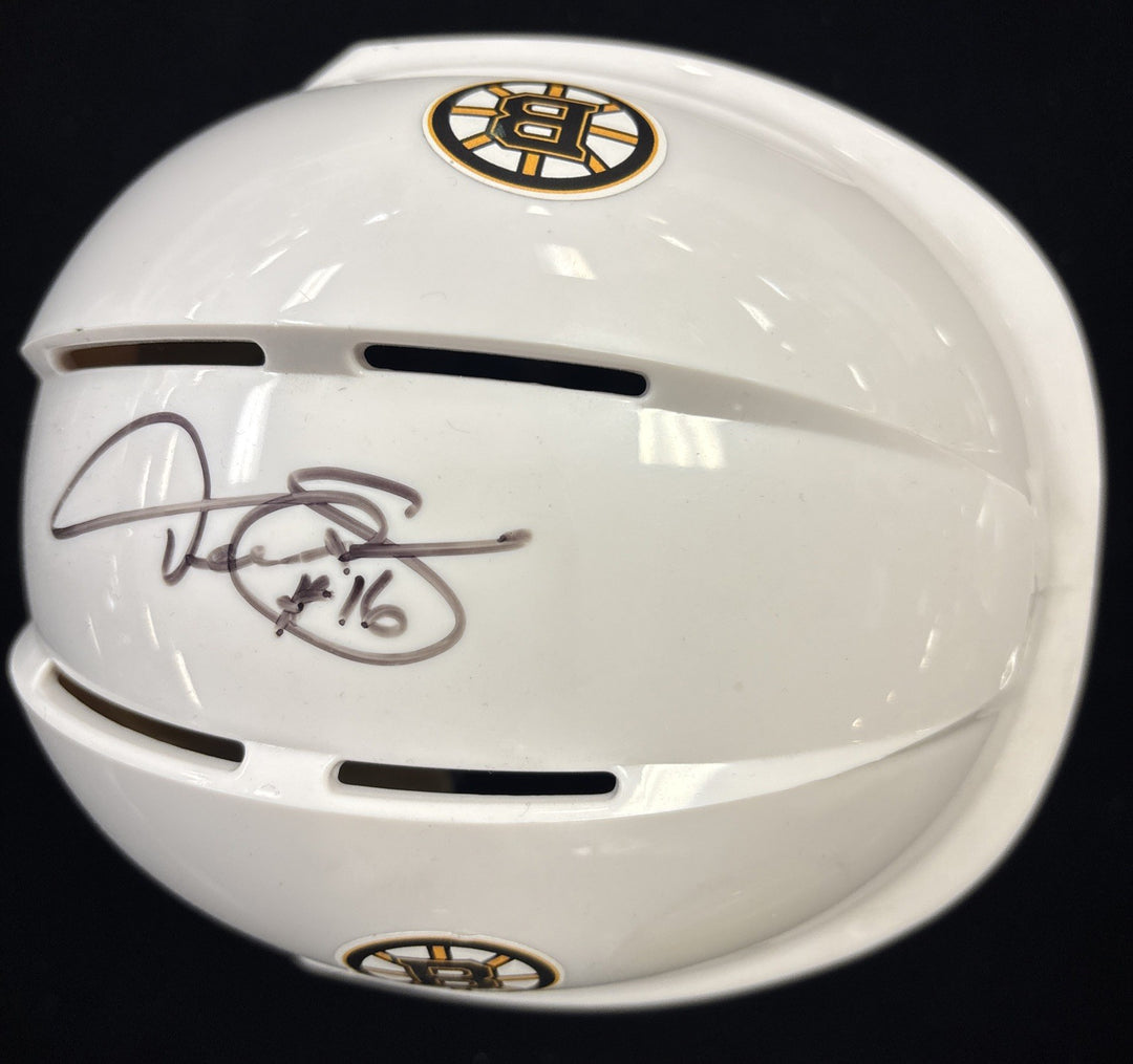 Derek Sanderson Boston Bruins Signed Mini Helmet COA