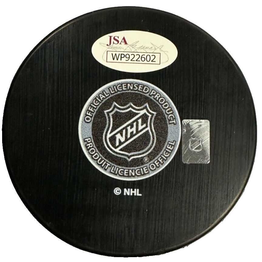 John Bucyk Autographed Boston Bruins Hockey Puck W/ 1970-72 Cups JSA