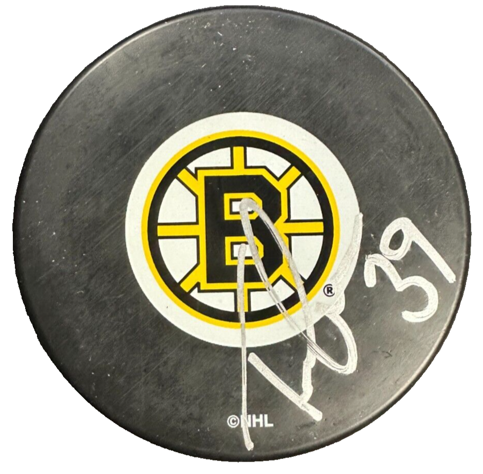 Travis Green Autographed Boston Bruins Hockey Puck NHL
