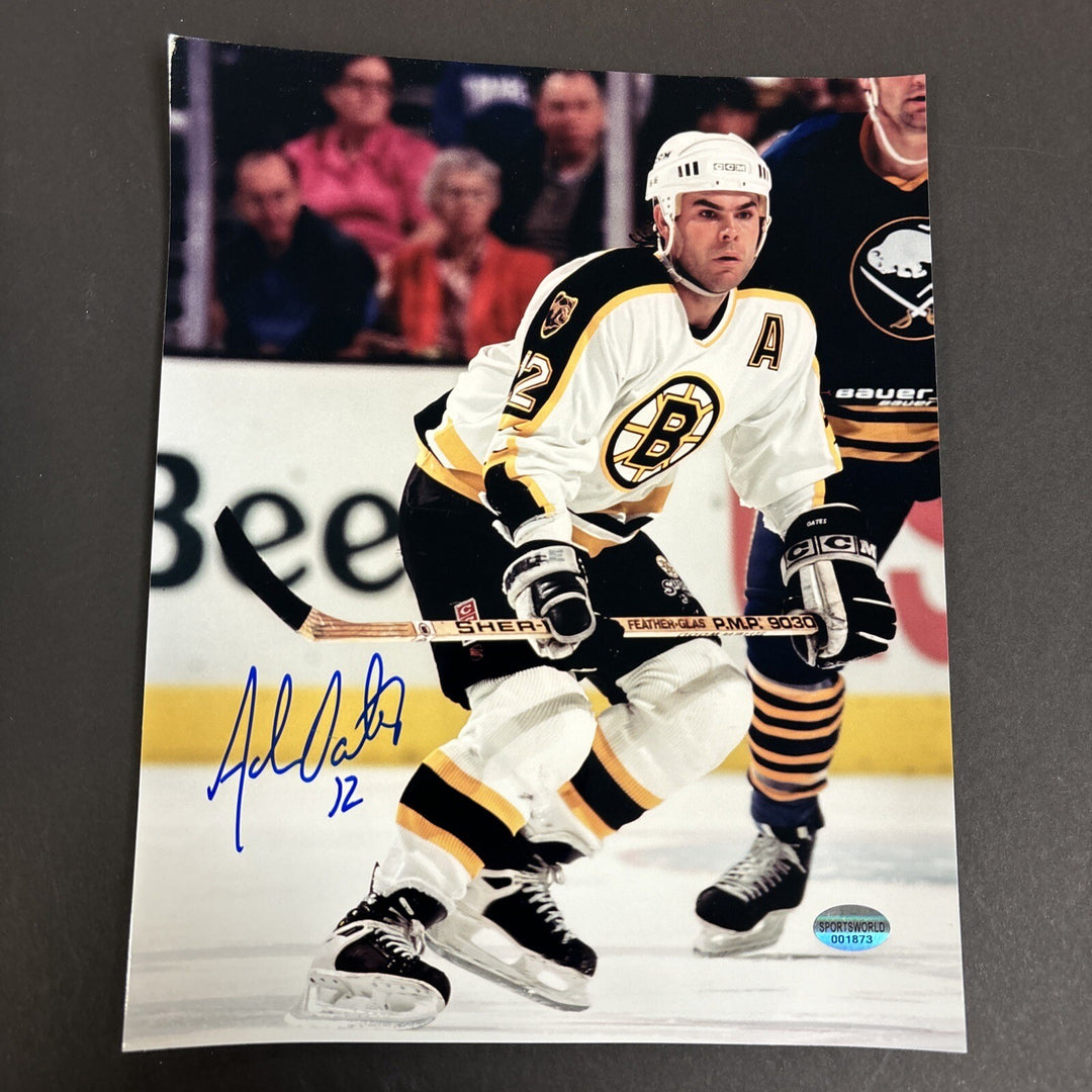 Adam Oates Signed 8x10 Boston Bruins Sportsworld