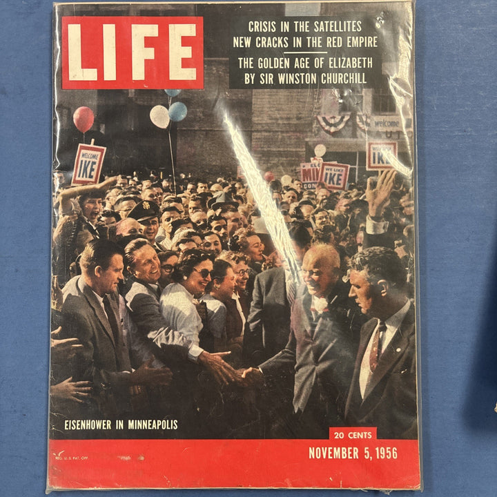 Life Magazine Vintage Eisenhower In Minneapolis November 5 1956