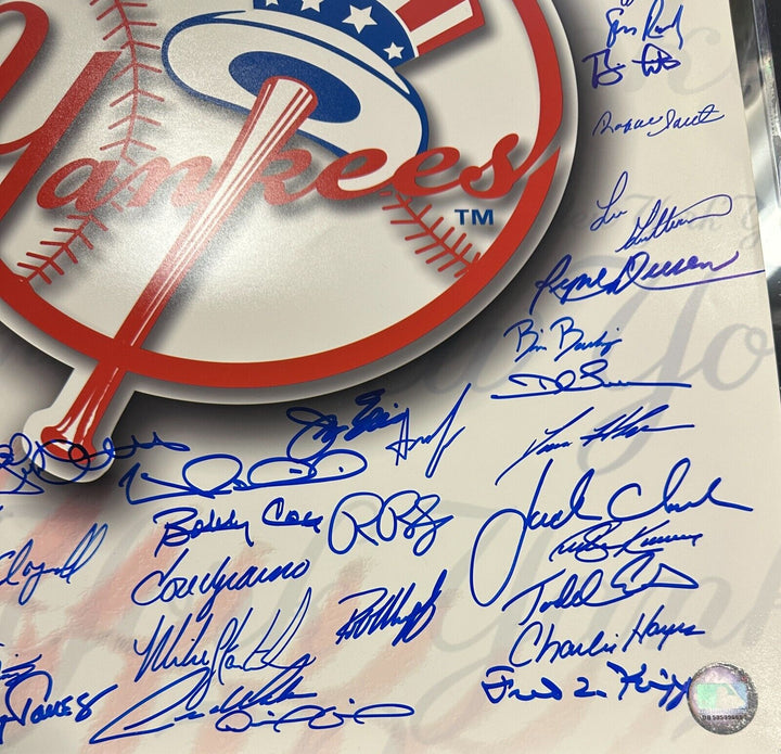 New York Yankees Stars Autographed 16x20 Photo Watson Cox Zimmer Dent