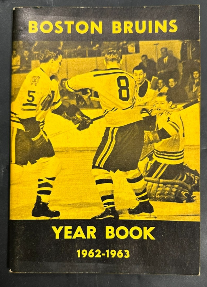 Vintage 1962-63 Boston Bruins Official Yearbook NHL
