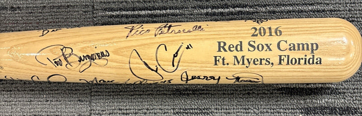 2016 Red Sox Fantasy Camp Signed Baseball Bat Campbell Petrocelli Bell Etc.