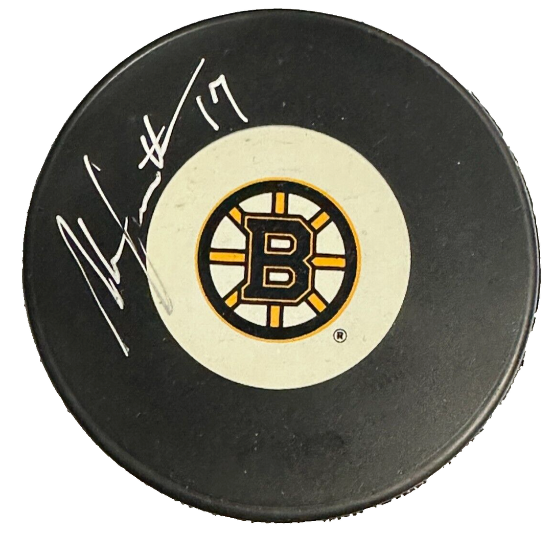 Stan Jonathan Autographed Boston Bruins Hockey Puck BAS NHL