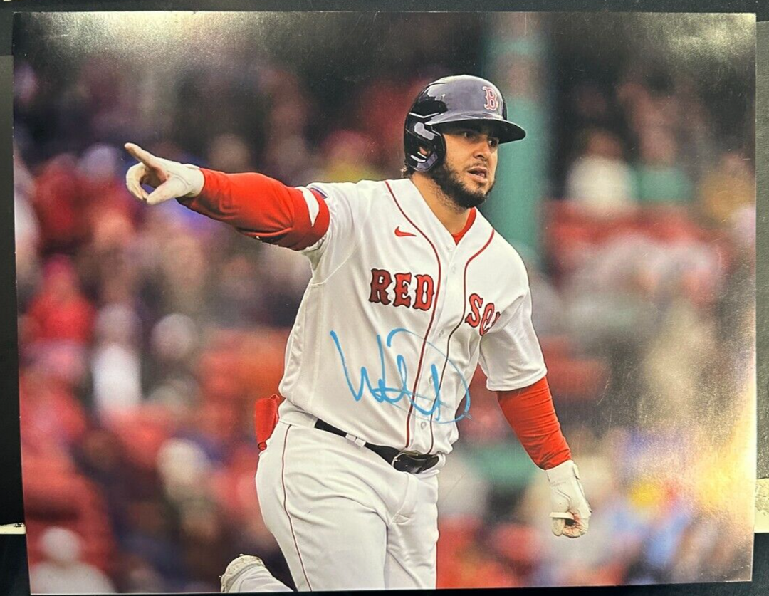 Wilyer Abreau Autographed 11x14 Photo Boston Red Sox