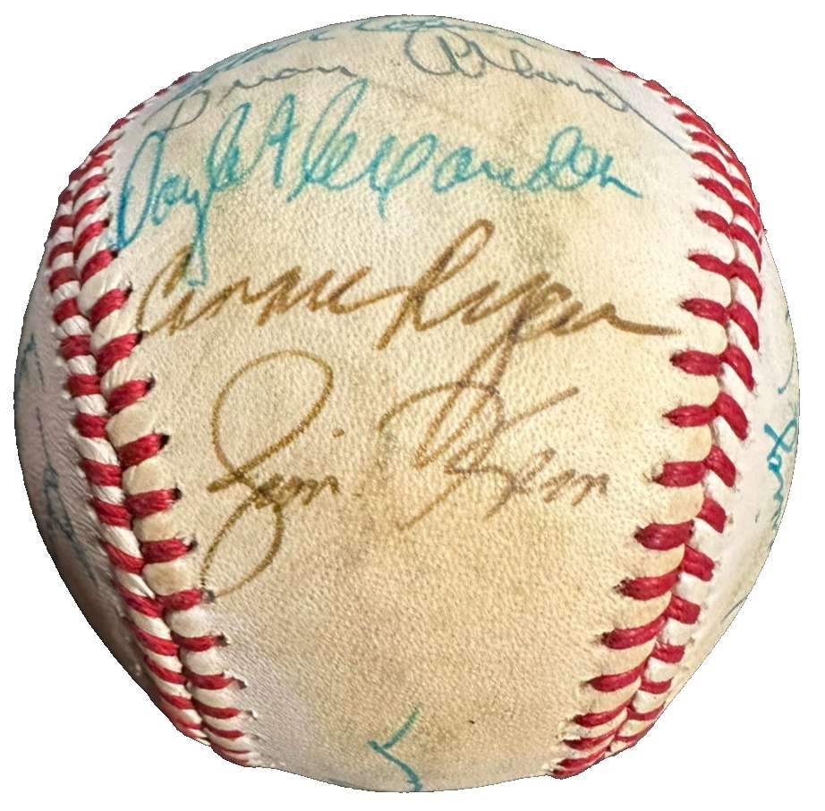 1979 Texas Rangers Team Autographed Baseball