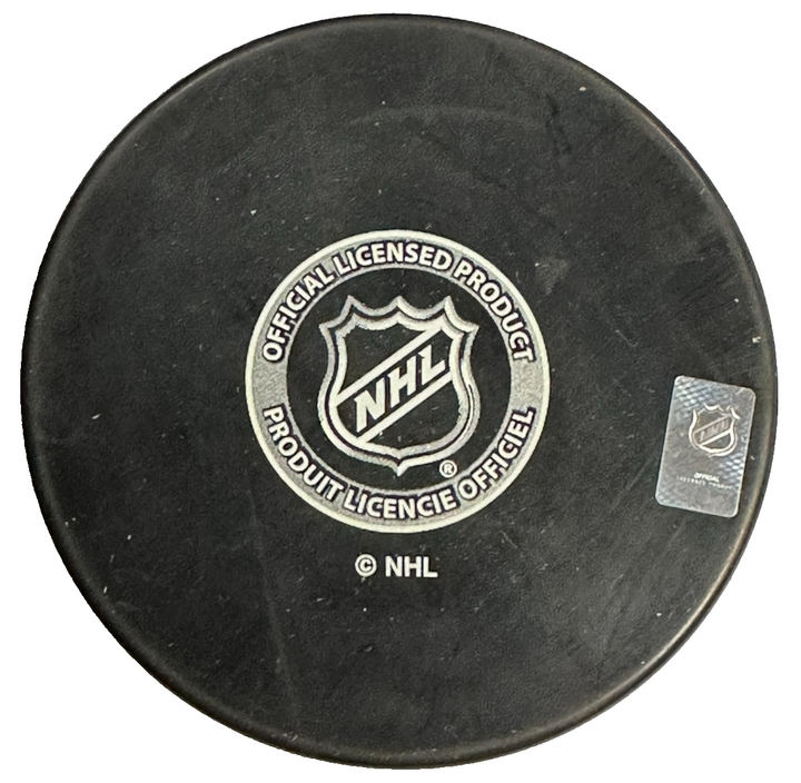 Chris Nilan Autographed Montreal Canadiens Hockey Puck W/ 86 Cup Insc NHL