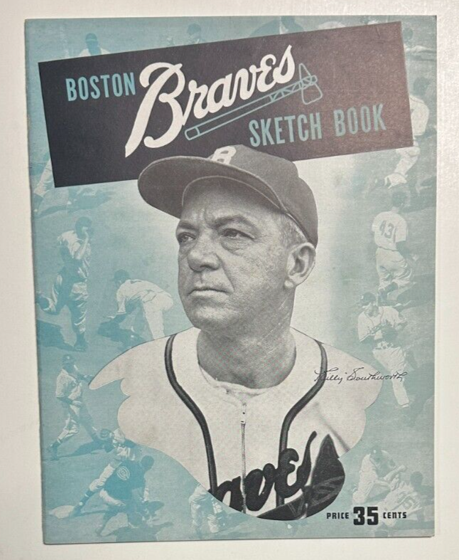 1946 Boston Braves Sketchbook Warren Spahn John Sain Masi Hopp Cooper