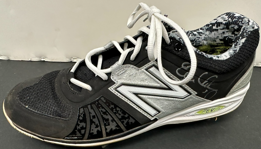 Evan Longoria Autographed New Balance Game Worn Cleat Rays Giants