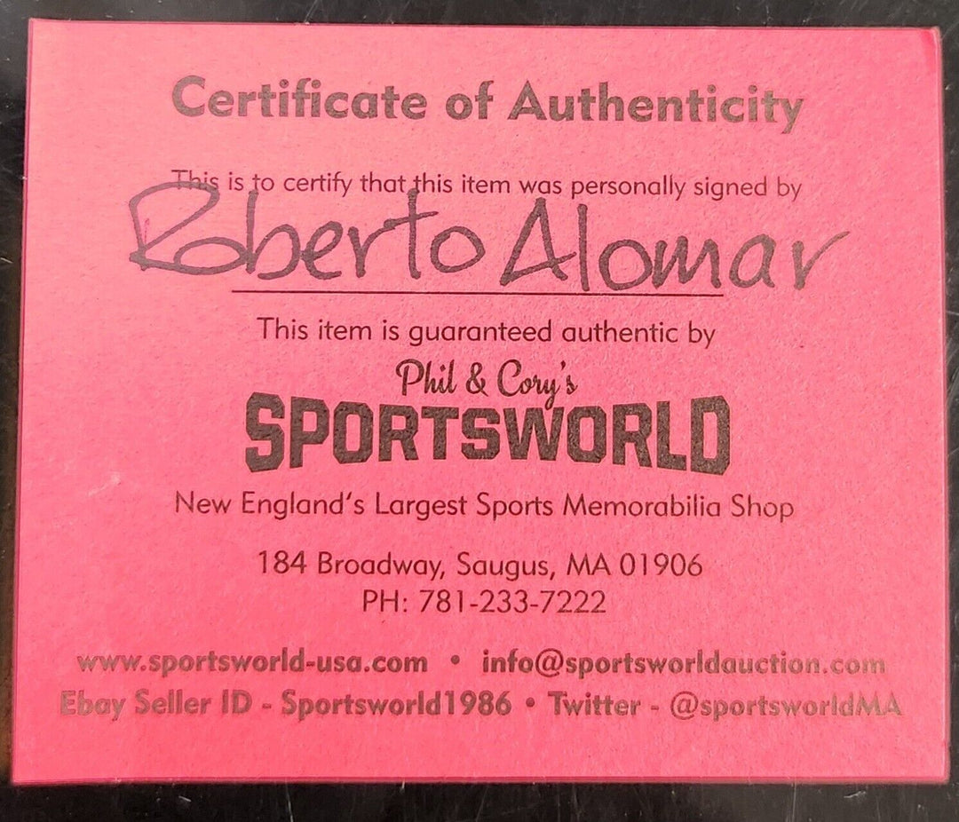 Roberto Alomar Signed 1999 All Star Game Baseball Blue Jays Orioles HOF COA 