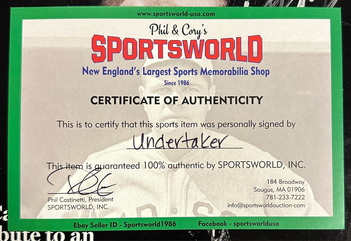 The Undertaker Autographed 2015 WWE Collector's Edition 25 Years of the Deadman