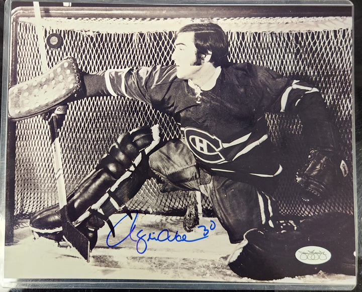 Rogie Vachon Autographed 8x10 Photo Montreal Canadiens HOF JSA COA