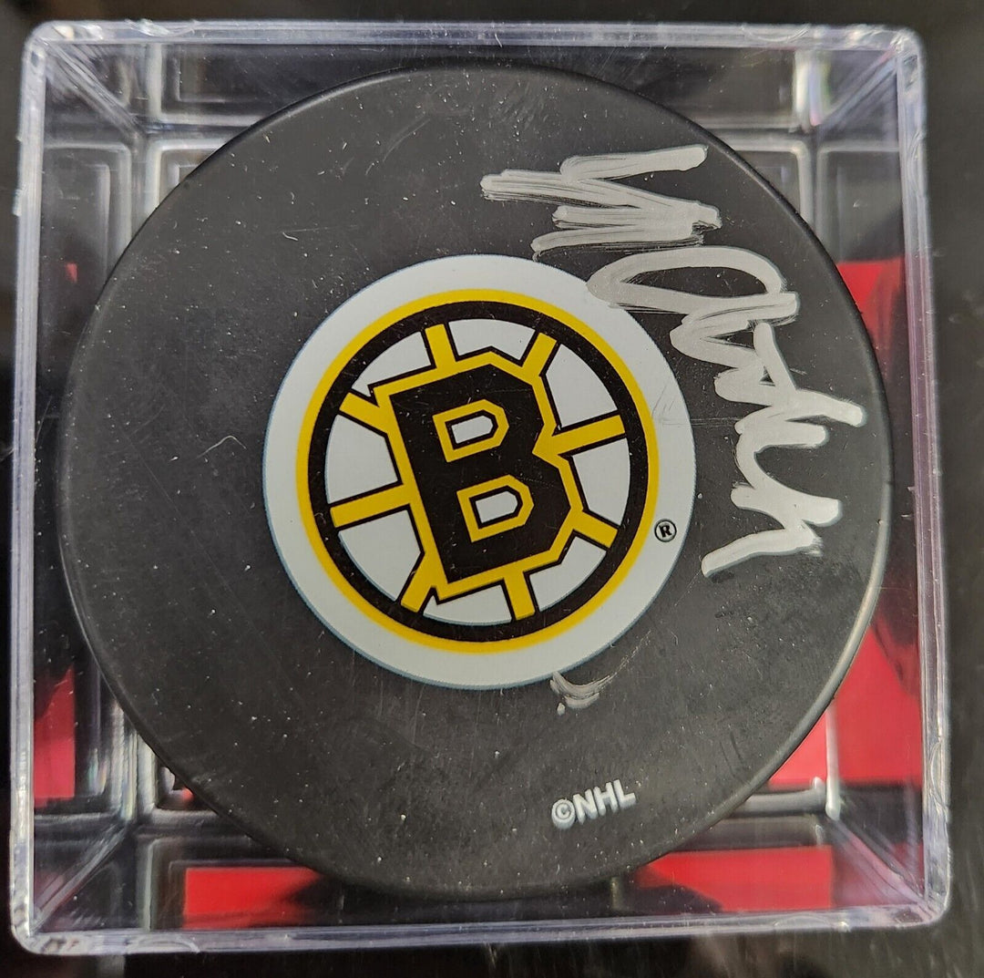 Marius Czerkawski Signed Puck Autographed Boston Bruins