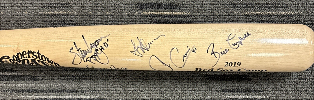 2019 Red Sox Fantasy Camp Signed Baseball Bat Campbell Barrett Lyons Bell Etc.