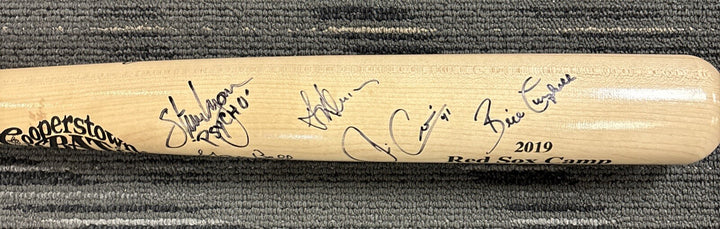 2019 Red Sox Fantasy Camp Signed Baseball Bat Campbell Barrett Lyons Bell Etc.