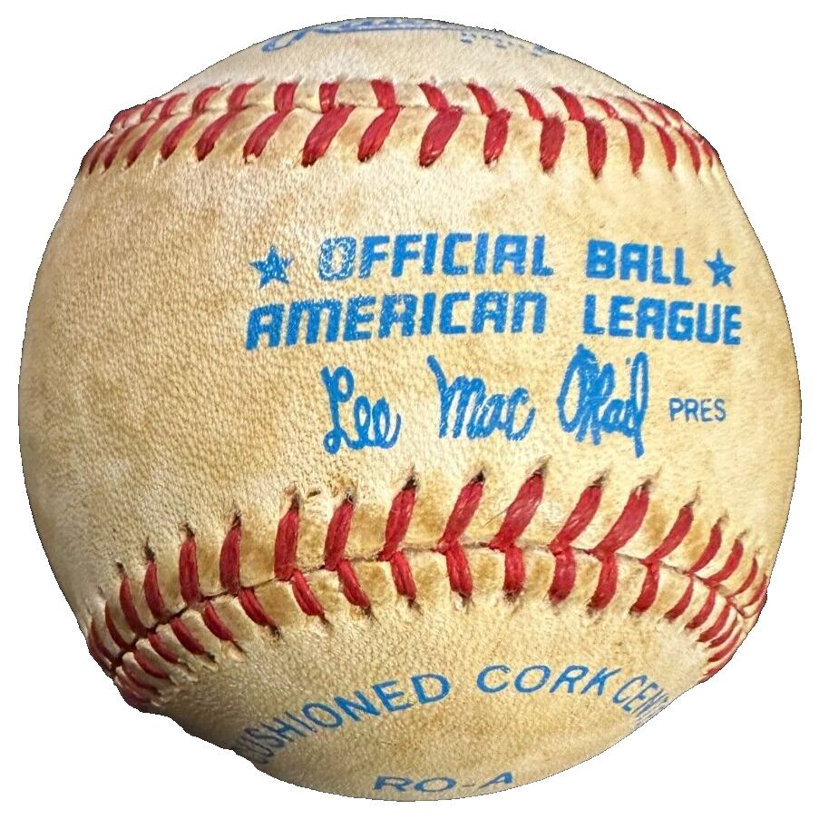 Joe Cronin Autographed Official American League Baseball Boston Red Sox HOF