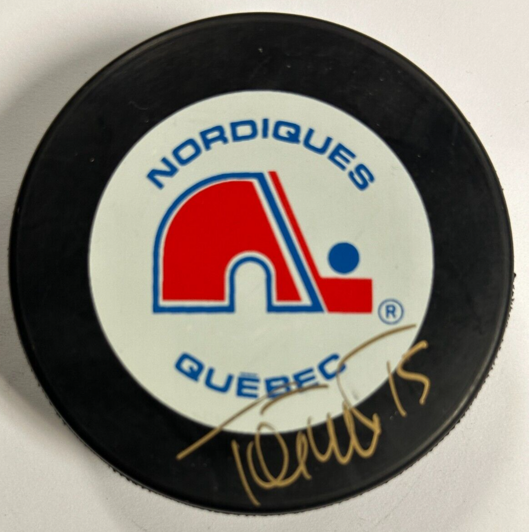 Tony Twist Autographed Quebec Nordiques Hockey Puck BAS