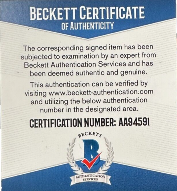Rene Rancourt Autographed Boston Bruins Hockey Puck BAS W/ 1976-2018 Insc