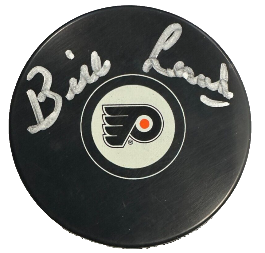 Bill Lesuk Autographed Philadelphia Flyers Hockey Puck NHL