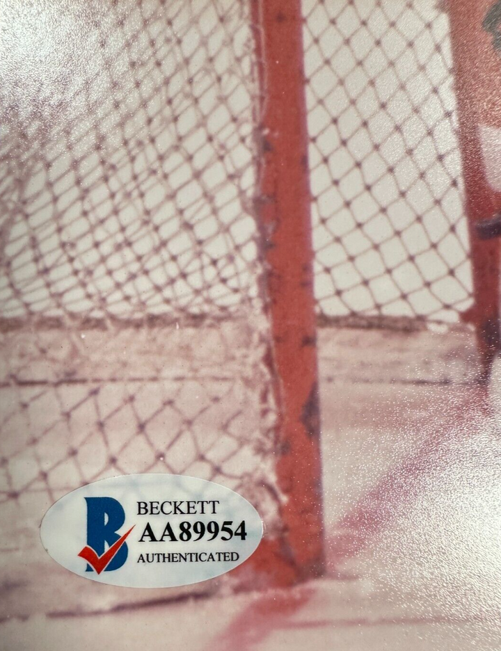 Bernie Parent Autographed Philadelphia Flyers 8x10 Photo HOF BAS