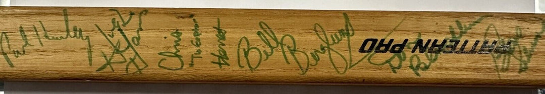 1974 New England Whalers Team Signed Tom Webster Game Issued Stick WHA Green