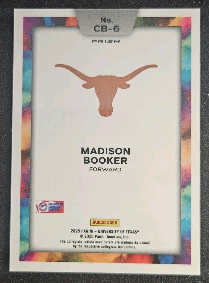 2025 Panini University of Texas NIL Madison Booker Colorblast SSP Case Hit