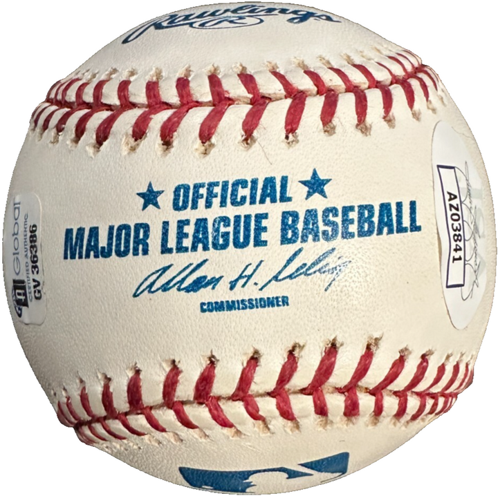 Tommy Helms Autographed Official Major League Baseball W/ NL ROY 1966 JSA