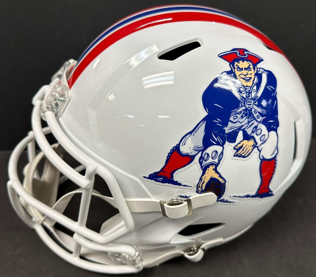 Will Campbell Signed New England Patriots Full Size Replica Helmet JSA W/ 1st Rd