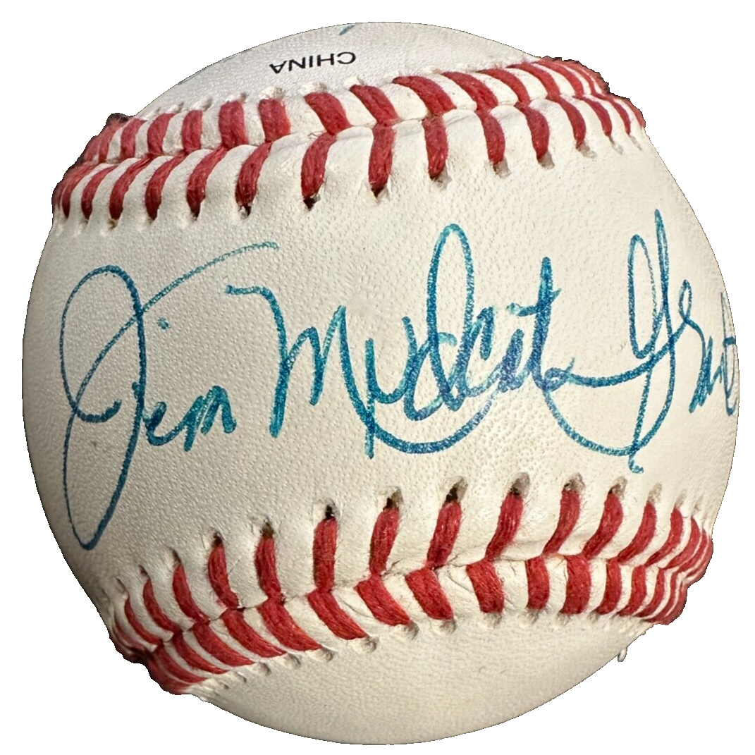 Jim Mudcat Grant Autographed Major League Baseball W/ 65 Season 21-7