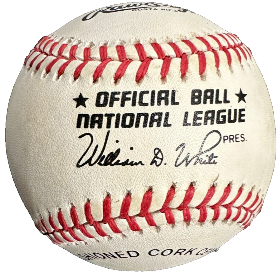 Tom Glavine Autographed National League Baseball HOF W/ 11-12-91 Insc