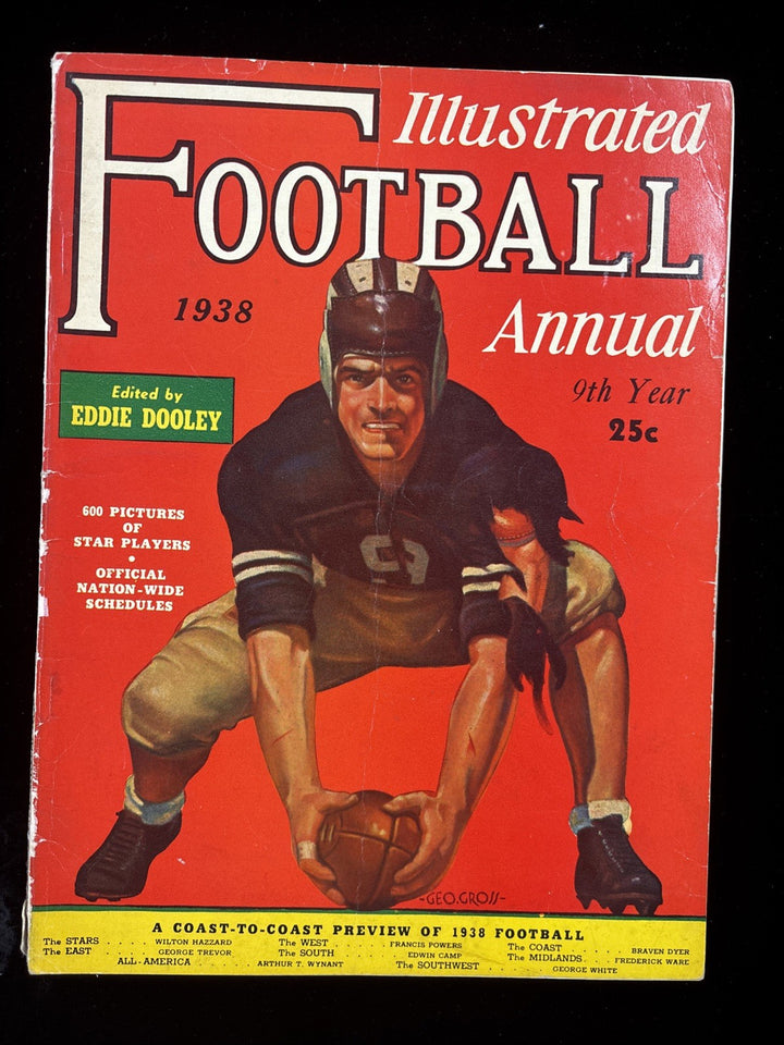 1938 Football Illustrated Annual Coast To Coast Preview