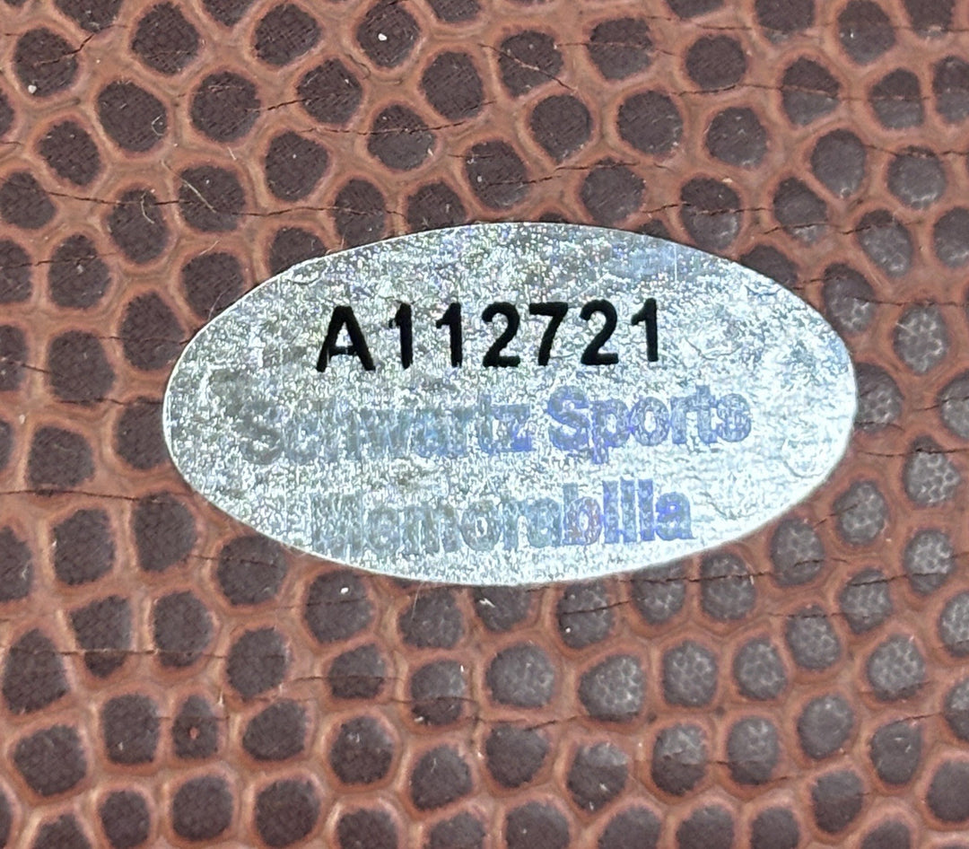 Bob Lilly HOF Signed Wilson Football Dallas Cowboys Schwartz Sports