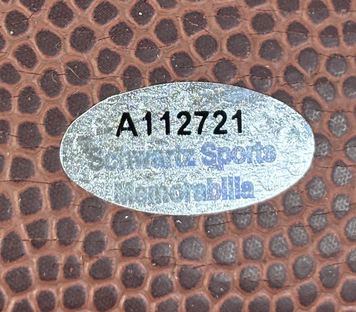 Bob Lilly HOF Signed Wilson Football Dallas Cowboys Schwartz Sports