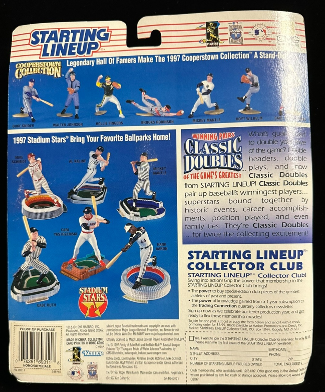 1997 Starting Lineup Classic Doubles Hideo Nomo & Don Drysdale Action Figures