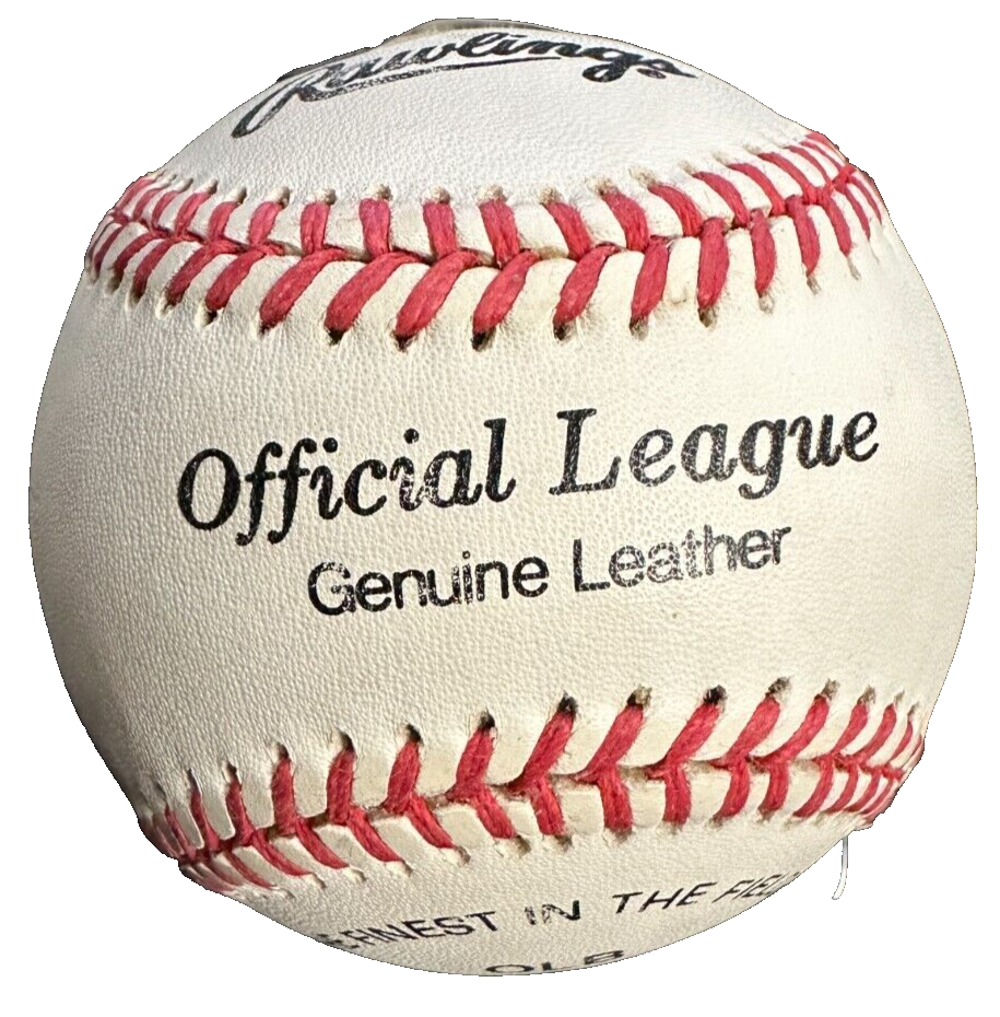 Warren Spahn Autographed Official League Baseball W 363 Wins Insc HOF Braves BAS