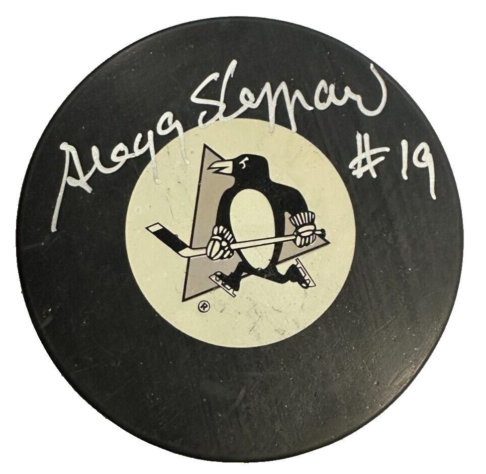 Gregg Sheppard Autographed Pittsburgh Penguins Hockey Puck BAS