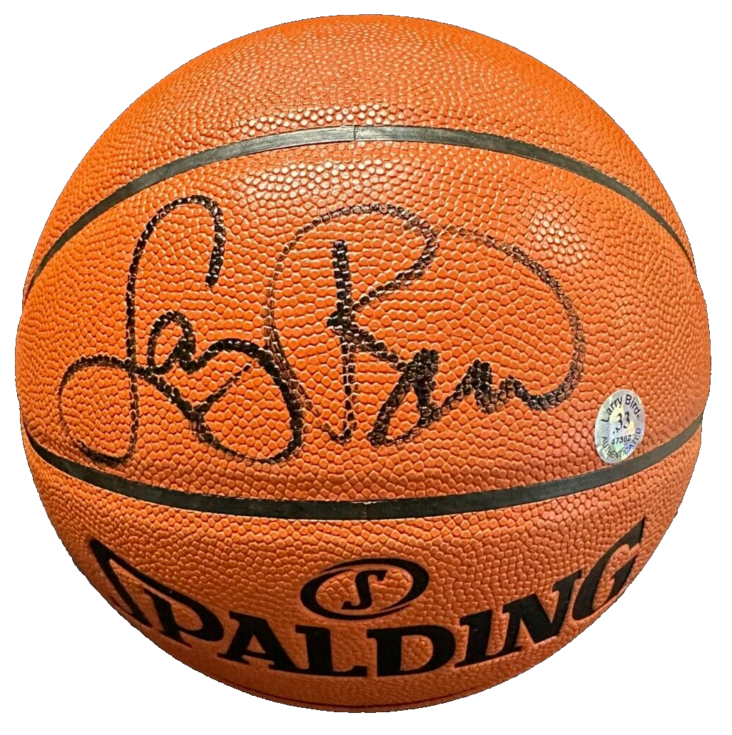 Larry Bird Autographed Boston Celtics Official Game Basketball HOF Schwartz Holo