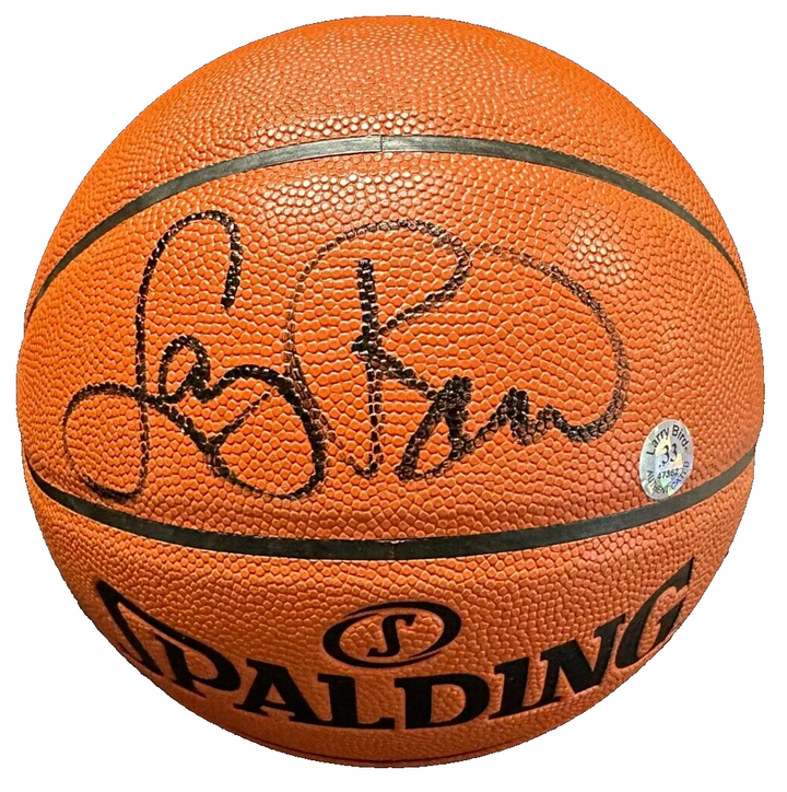 Larry Bird Autographed Boston Celtics Official Game Basketball HOF Schwartz Holo